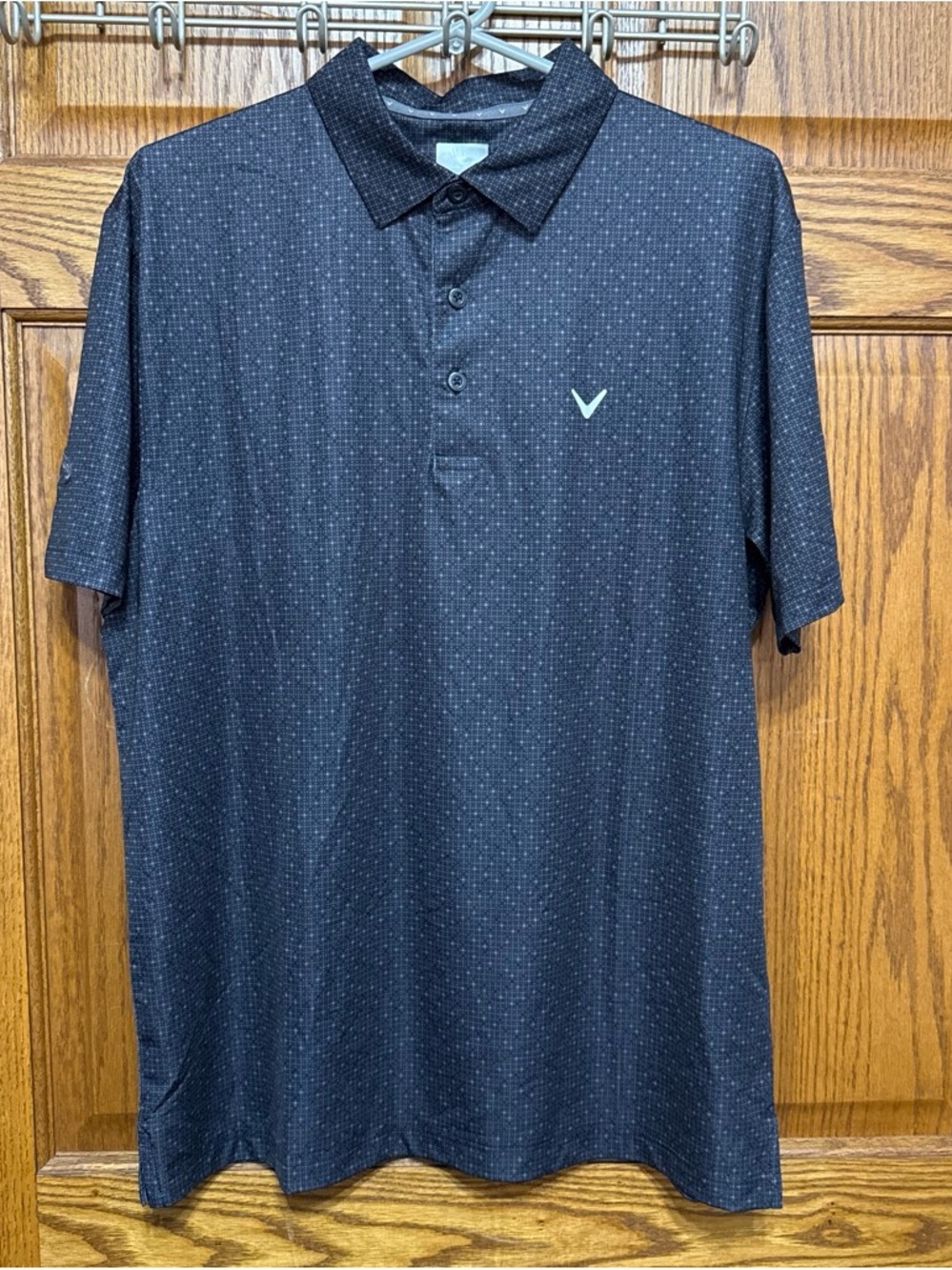 Callaway Men's Medium Black Microdot Performance Polo Shirt